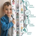thumbnail image 3 of Blackout Kids Curtains,Rainbow Princess Castle Pattern Childrens Insulated Curtains Set Of 2,Bedroom Essentials,Toddler Room Decor 42"x63", 3 of 5
