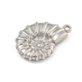 thumbnail image 2 of 304 Stainless Steel Pendants Snail Shell Charm Stainless Steel color 22x15x4.5mm Hole: 1.5mm, 2 of 3