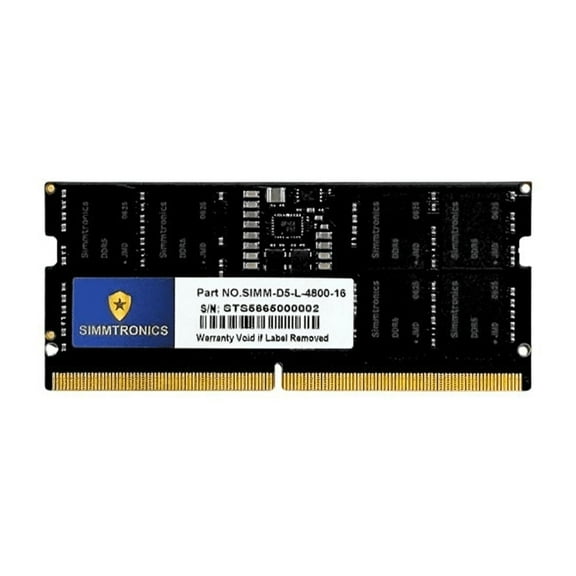 Simmtronics DDR5-4800MHz RAM Memory, Laptop, 16GB