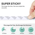 thumbnail image 5 of Double Sided Tape, 164FT Length, 0.39 Inch Width Thin Waterproof Mounting Tape, Easy Peel Off Two Sided Tape Foam Tape for Led Strip Lights, Car, Home, Office Decor, Made of 3M Tape, 5 of 8