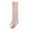 Pink, variant on Baby Girls Boys Uniform Knee High Socks Tube Ruffled Stockings Infants and Toddlers Long Unisex Socks Tights Baby Milky White M