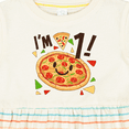 thumbnail image 4 of Inktastic I'm One Pizza Birthday Party Girls Baby Dress, 4 of 5