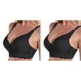 thumbnail image 1 of (Lot de 2) Rinsvye Soutien-Gorge en Dentelle Sans Fil Bretelles Réglables Rembourré Sport, 1 of 5