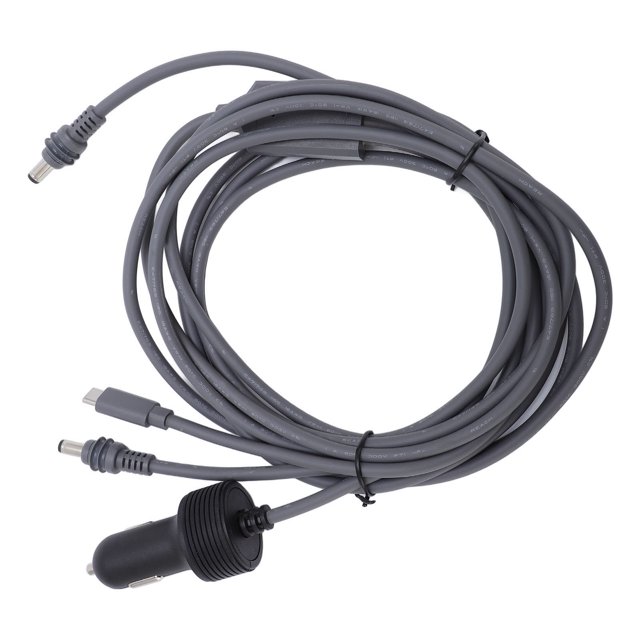 3 in 1 Satellite Replacement Cable, IP68 Waterproof Satellite Replacement Cable, 18AWG Satellite Dish DC Car Charger Power Adapter for Car RV Truck