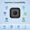 thumbnail image 3 of EMEET Haut-Parleur de Conférence M0 Plus, 4 Micros IA Prise Vocale à 360°, Réduction du Bruit, Haut-Parleur USB‐C, Haut-Parleur de Conférence Bluetooth, 3 of 8