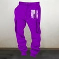 thumbnail image 2 of Styesk Men's Pants Men's Fashion Drawstring Elastic Waist Solid Color Casual Sweat Length Pants, 2 of 4