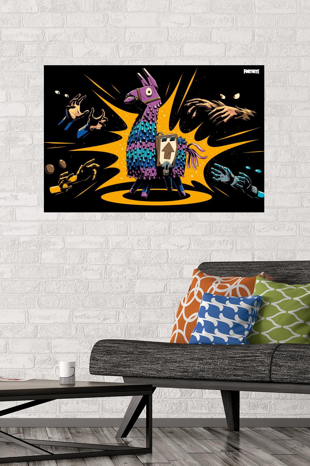 Fortnite - Loot Llama Lama Loading Screen Wall Poster, 22.375" x 34"