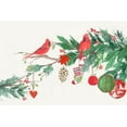 thumbnail image 2 of PI Studio  14x11 Black Ornate Wood Framed with Double Matting Museum Art Print Titled - Christmas Birds I, 2 of 4