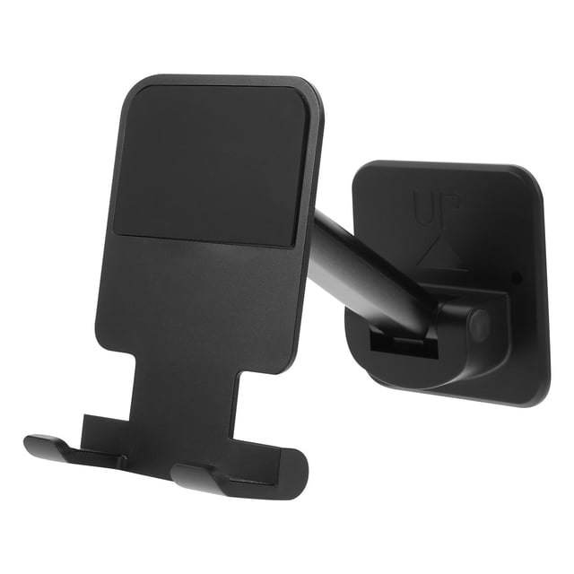 KAKOWELY Soporte De Teléfono Montado En Pared Adhesivo Negro Plegable Compacto Y Portátil Para Hogar