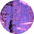 thumbnail image 1 of Ahgly Company Indoor Round Abstract Purple Modern Area Rugs, 7' Round, 1 of 4