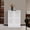 White, 19.68in, variant on ToppiJoy 2-Tier Floor Standing Router Storage Cabinet, Management Hider Organizer Side Table for Home Office Living Room (19.7*9.8*27.5in)