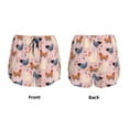 thumbnail image 5 of Lsque Funny Chicken Printed Women's Running Shorts with Liner Pockets,Elastic Quick Dry Workout Athletic Gym Yoga Shorts,Womens High Waist Shorts-Medium, 5 of 9
