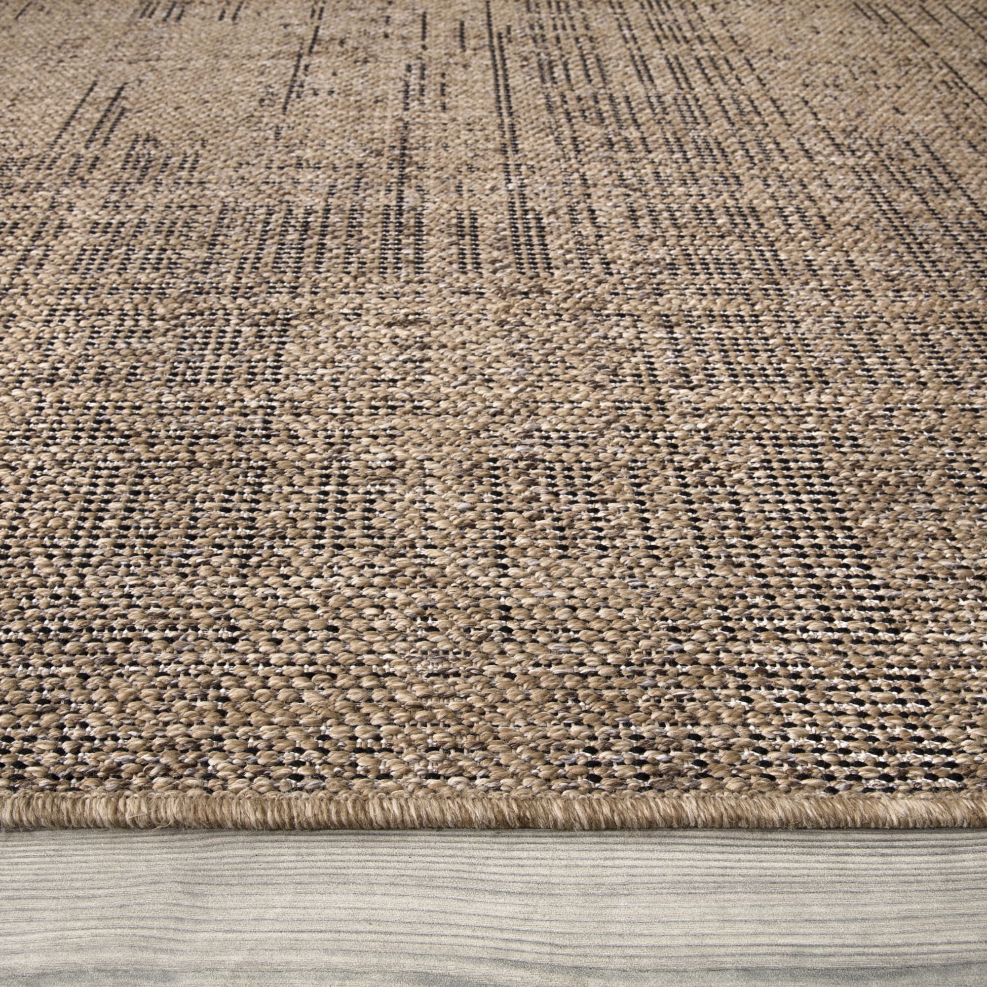 Modern Indoor & Outdoor Rug Jute Look in Beige