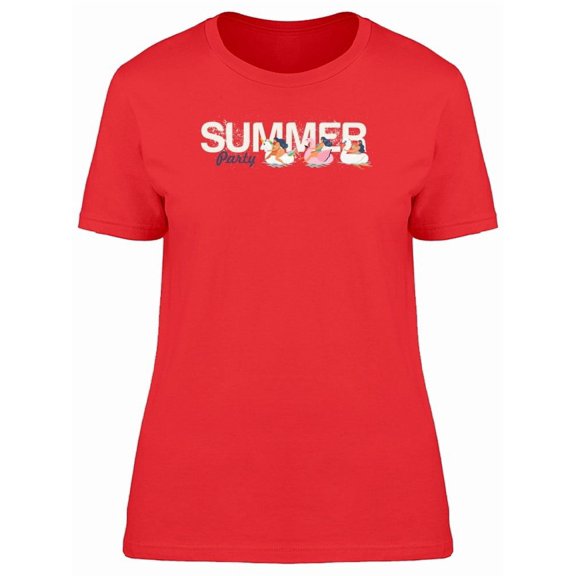 Summer Party Floating Animals Tee Women's -Image by Shutterstock