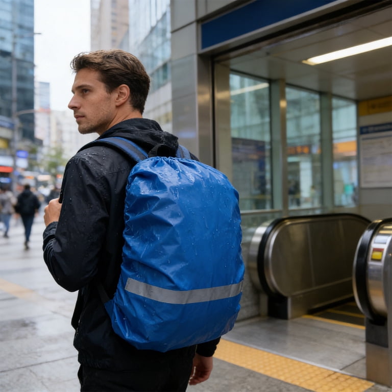 backpack sleeve rain RAINCOVER water repellent zips Laptop Sleeve Waterproof Laptop Backpack