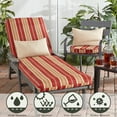 thumbnail image 5 of Greendale Home Fashions Outdoor 18'' x 18'' Round Seat Pad, Set of 2, Roma Stripe, 5 of 7