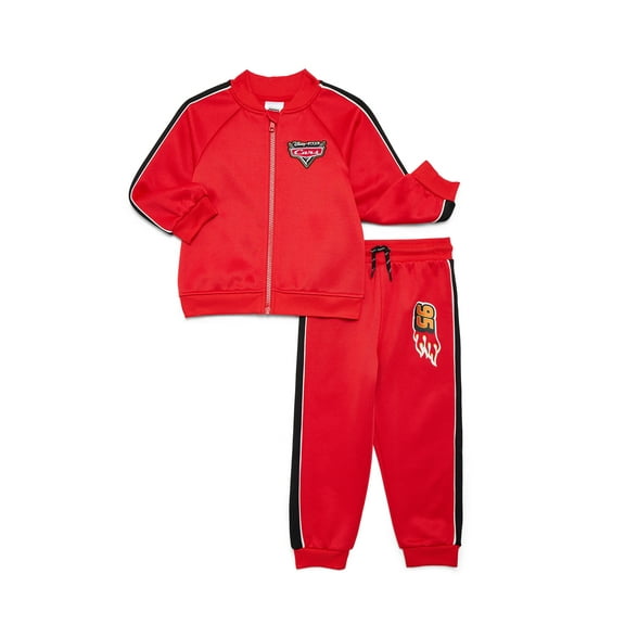 Disney Pixar Cars Toddler Boys Track Jacket and Jogger Pants Set, 2-Piece, Sizes 12M-5T