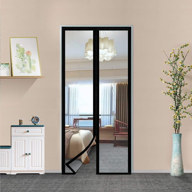 Cortina De Puerta Con Aislamiento Transparente, Cubierta Térmica Magnética Para Puerta, Puerta Con Pantalla De Privacidad Con Cierre Automático, Puerta Con Manos Libres Para Patio, Cocina, Dormitorio,