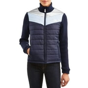 EV1 from Ellen DeGeneres Rib Knit Sleeve Puffer Ski Jacket Women's