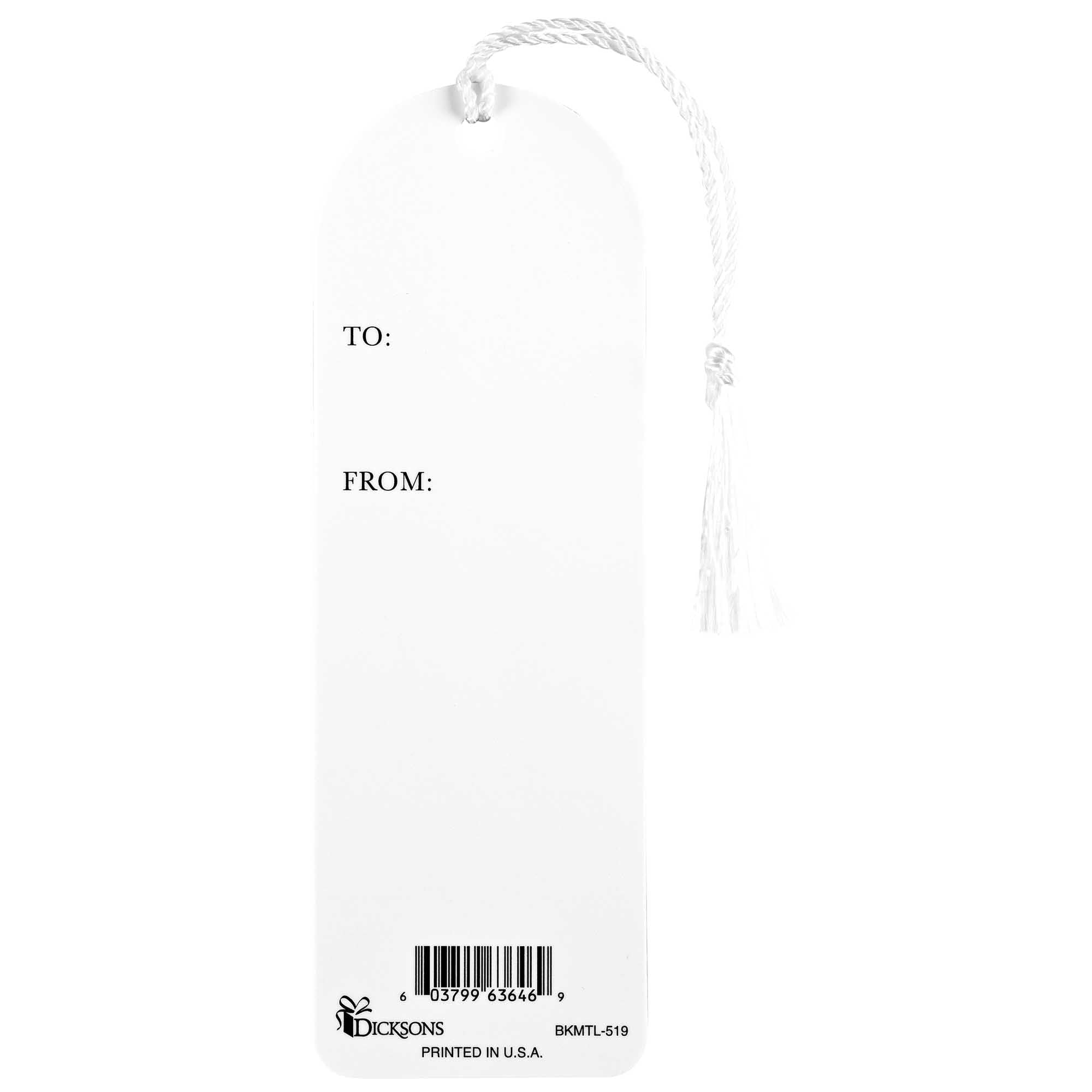 Dicksons BKMTL-517 This is The Day Let Us Rejoice Sky Blue 2 x 6 Paper and Tassel Curved Top Encouraging Tassel Bookmark, Pack of 12