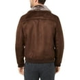 thumbnail image 2 of Tasso Elba Mens Jacket Deep Small Flight Faux-Suede   Brown S, 2 of 4