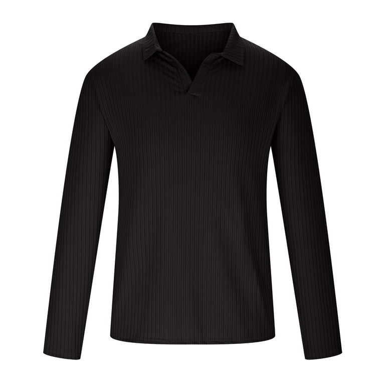 RYRJJ Mens Henley Shirts Long Sleeve T Shirt Fashion Casual Slim Fit  Lightweight Basic Plain Pullover Tee Shirts(Dark Gray,3XL)