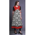 thumbnail image 3 of Bimba Printed Long Kurti For Women Anarkali Dress Indian Casual Top Tunic, 3 of 5