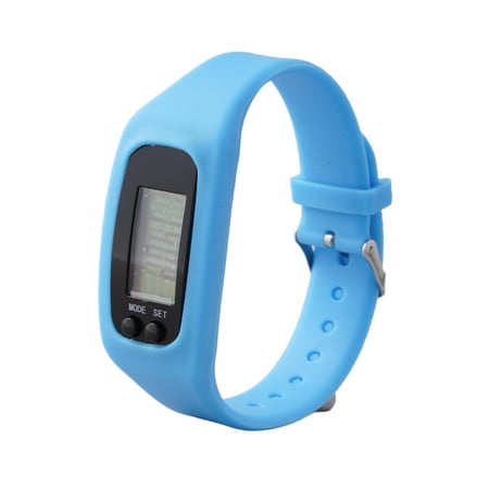 LCD Wrist-Watch Pedometer Sports Step Distance Calorie Counter Digital UK