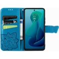 thumbnail image 2 of Compatible with Moto G Stylus 5G 2024 Wallet Case Glitter Bling with Card Holder and Stand Leather Flip Wallet Diamond Butterfly Protective Case for Moto G Stylus 5G 2024 Crystal Blue, 2 of 12