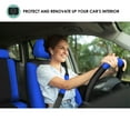 thumbnail image 4 of FH Group Light & Breezy Flat Cloth Car Seat Cover, Universal Blue Full Set Seat Covers with Air Freshener, 4 of 9
