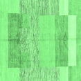 thumbnail image 1 of Ahgly Company Indoor Square Abstract Emerald Green Modern Area Rugs, 8' Square, 1 of 4