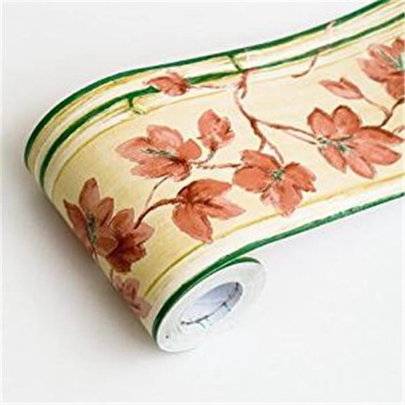 B2022-1-Roll Autumn Vines - Self-Adhesive Wallpaper Borders Home Decor Roll Multicolor