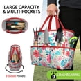 thumbnail image 2 of Garden Tool Bag,Pioneer Flower Floral Print Pattern Garden Tool Organizer,Garden Gifts,Waterproof Multi-Pocket Garden Tool Storage 11.8x5.5x11.4 Inch(Tools NOT Included), 2 of 6