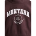 thumbnail image 2 of Weekend Academy Girls Mock Neck Graphic Sweatshirt, Sizes 4-18, 2 of 3