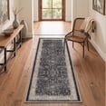 thumbnail image 5 of GENIMO 2'x6' Runner Rug, Washable Non Slip Soft Persian Hallway Runner for Kitchen Entryway Laundry Room, Slate Grey, 5 of 11