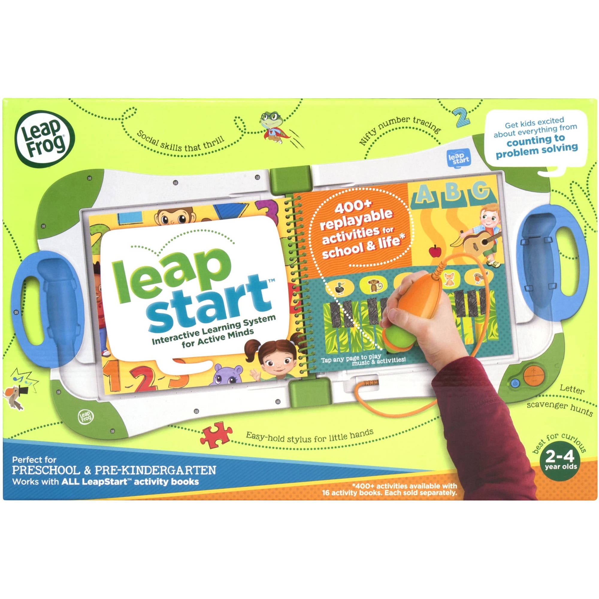 Worksheet Preschool Kindergarten leapfrog leapstart interactive learning system preschool and pre kindergarten for kids ages 2 4 works with all books