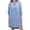 Sky Blue, variant on Womens Casual Tops Solid Long Sleeve 3/4 Sleeve Dress Maxi Button Down Womens Athletic Tops,White,XL