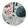 thumbnail image 4 of Orinice Mushrooms Round Table Cover Stain Resistant Washable Indoor Outdoor Tablecloth Kitchen Dining Wedding Parties 100% Polyester Fiber 46-50, 4 of 8