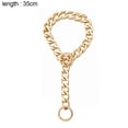 thumbnail image 2 of Cadena de oro Collar de perro Collar de perro lindo collar de oro mascota Bulldog joyería de perro de metal ligero, 2 of 5