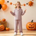 thumbnail image 4 of EnJoCho Kids Hospita𝗅 Patient Halloween Costum𝖾 - Striped Long Sleeve Top and Full Length Pants, Soft Comfortable Dress Up Outfit for Boys Girls, Fun Role Play Costum𝖾 for Holiday Parties, 4 of 8