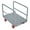 Grey#6, variant on Hand Truck Steel Panel Truck, Heavy Duty Drywall Cart Lumber Cart Platform Truck Flat Cart, 2000lbs, 6" Swivel Brake Casters, with 1Front and 2 Side Handrails (36''x24''),Appliance Dolly