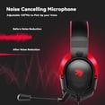 thumbnail image 3 of Auriculares para juegos IMYB A88 con micrófono para PC/PS5/Xbox (rojo), 3 of 8