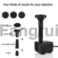 thumbnail image 3 of For Solar Hydroponics Submersible Pump With 7 Nozzles Water Pump Filter, 3 of 5