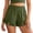 Green, variant on Womens Pants Straight Leg Slacks High Waist Summer Shorts For Flowy Ruffle Loose Fit Bottoms Elastic Waistband Simple Bottoms Red 2Xl