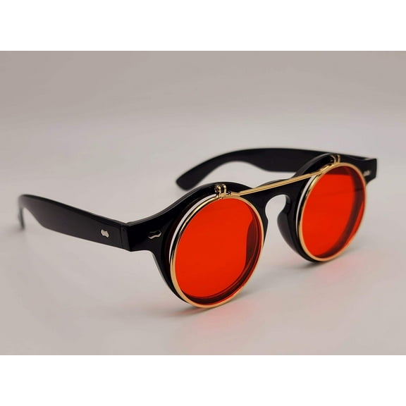 Steampunk Goggles Glasses Round Sunglasses Emo Retro Vintage