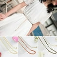 thumbnail image 3 of Opvise Waist Belt Beads Decoration Adjustable Faux Pearl Dress Waist Belt for Women, 3 of 8