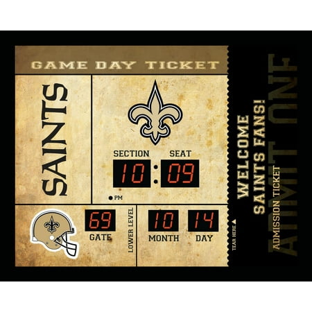 New Orleans Saints Desk Clock - New Orleans Saints Clock - 14x19 Scoreboard - Bluetooth
