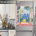 thumbnail image 3 of Yayeee Magnetic Dishwasher Cover for The Front Decoration Home Kitchen Machine Sticker Protector, Seaside Leaves, 3 of 6