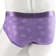 thumbnail image 3 of ZQUUVOU Men's Briefs Color Block Elastic Waist Casual Underwear (Purple,XL), 3 of 3