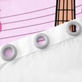 thumbnail image 3 of Erosebridal Music Guitar Curtains and Drapes (42Wx90L),Red Lips Curtains Pack of 2 (42Wx90L),Musical Notes Black Out Curtains,Melody Room Decorative, 3 of 6